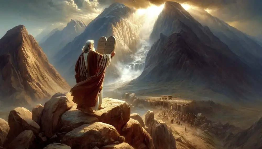 Moses At Mt Sinai